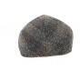 Brighton Domed Cap Harris Tweed Brown Wool - Crambes