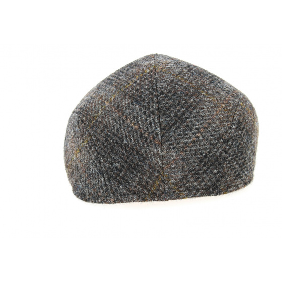Brighton Domed Cap Harris Tweed Brown Wool - Crambes