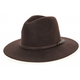 Traveller Hat Bochum Wool Felt Brown - Traclet