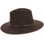 Traveller Bochum Brown Wool Felt Hat- Traclet
