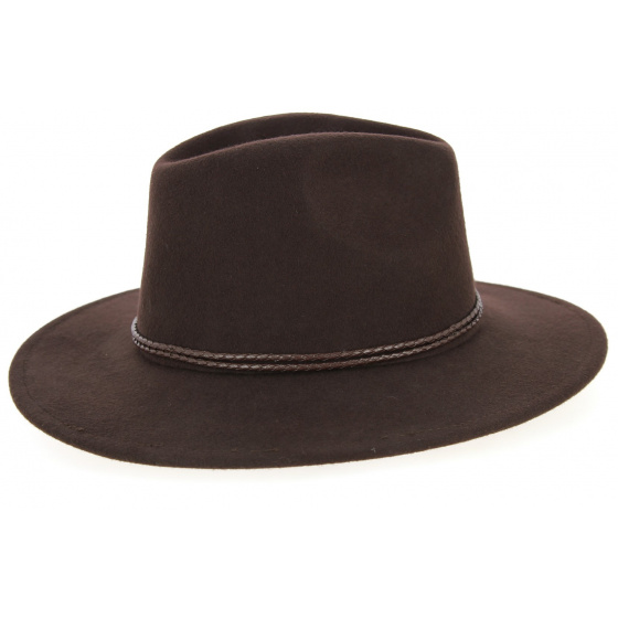 Chapeau Traveller Bochum Feutre Laine Marron- Traclet Chapeau Traveller Bochum Feutre Laine Marron- Traclet