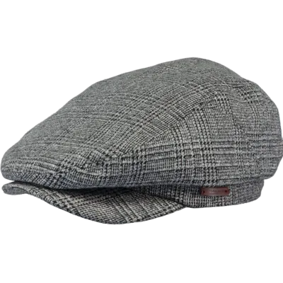 Oslo Grey Checkered Flat Cap - Traclet Reference: 4060 | Traclet Hat Shop
