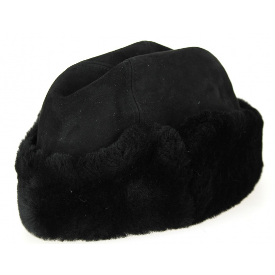 Black Cossack Sheepskin Toque / Hat - Traclet