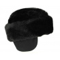 Chechia - Black Muslim Cap with Ear Flaps