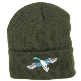 Hunting Beanie with Bird Embroidery - Traclet