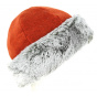 Toque Nayeli Brick & Taupe Faux Fur- Traclet 