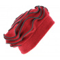 Women's Red Najac Polar Fleece Beanie - Traclet