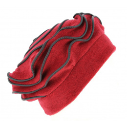 Women's Red Najac Polar Fleece Beanie - Traclet