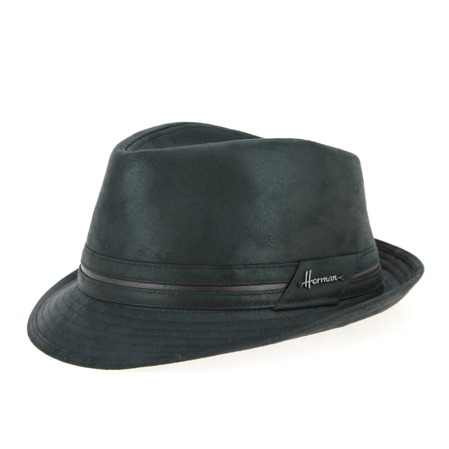 Chapeau Trilby Kairan Noir - Herman Reference : 7626 | Chapellerie Traclet