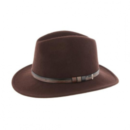 Mac Carthy Wool Felt Brown Traveller Hat - Traclet