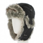 Buck Kids Waterproof Black Faux Fur Ushanka - Herman