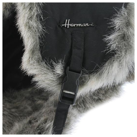 Chapka Buck Enfant Imperméable Fausse Fourrure Noire- Herman