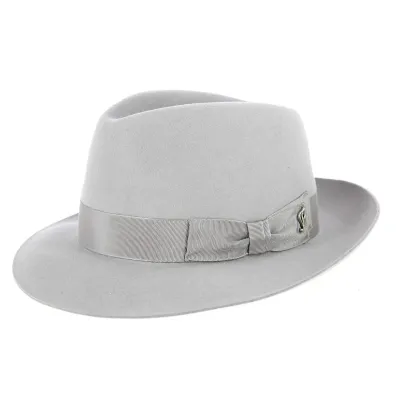 Chapeau Fedora Bogarte Gris Clair- Flechet