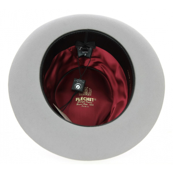 Chapeau Fedora Bogarte Gris Clair - Flechet Chapeau Fedora Bogarte Gris Clair - Flechet