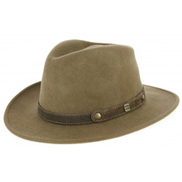 Chapeau feutre laine impermeable Traveller Nalzen Feutre Laine Beige- Traclet