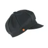 Casquette Gavroche Antje Lin Noire- Mayser Reference : 9903 | Chapellerie Traclet