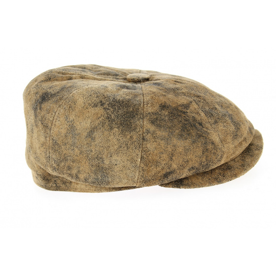 Casquette 8 Côtes Vabre Cuir Marron- Traclet Casquette 8 Côtes Vabre Cuir Marron- Traclet