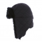 Chapka Buck Quilted Black Faux Fur- Herman 