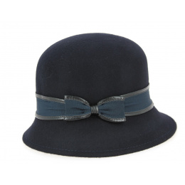 Chapeau Holdy Feutre Laine Marine- Traclet