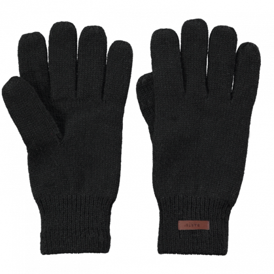 Haakon Black Wool Gloves Barts