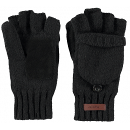 Barts Black Haakon Wool Gloves/Mittens for Children