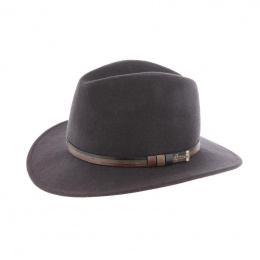 Traveller Hat Mac Carthy Wool Felt Anthracite - Herman