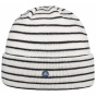 Hammaburg Striped Wool Beanie White & Navy - Stetson