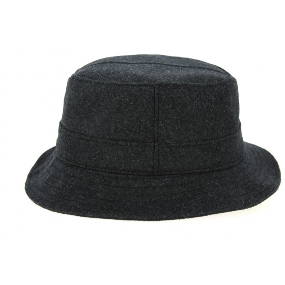 Outlast Ear Flap Bucket Hat Anthracite - Hatland Outlast Ear Flap Bucket Hat Anthracite - Hatland