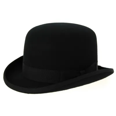 Black Wool Felt Bowler Hat - Traclet Reference: 2149 | Traclet Hat Shop