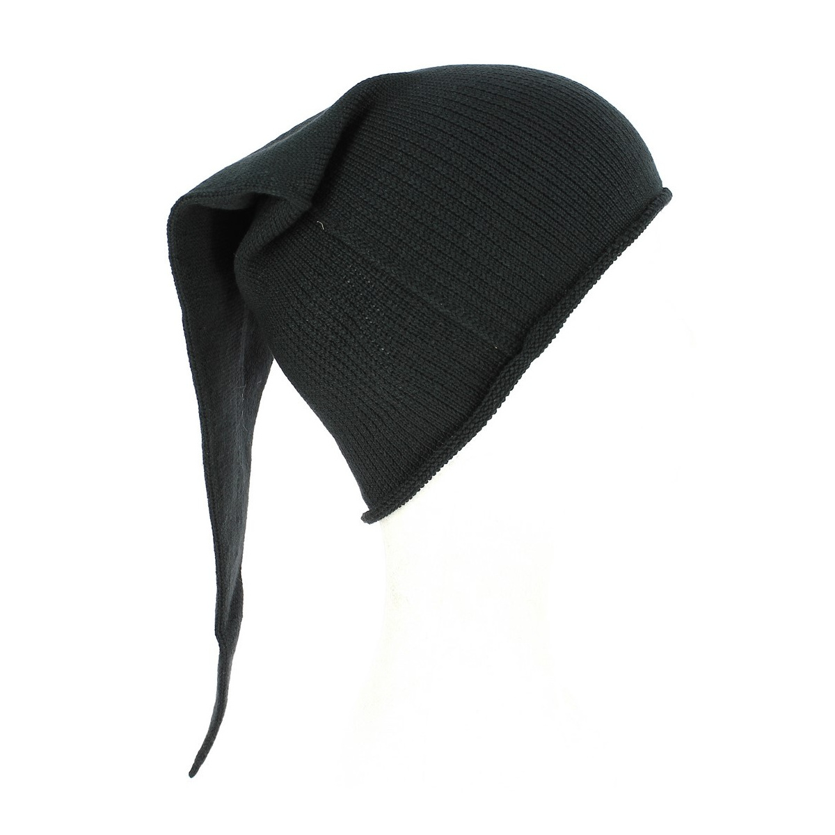 Long Chacarel Cotton Night Cap - Black - Traclet Reference : 9950 ...