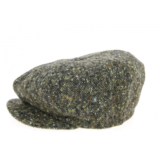 Khaki Wool Tweed Irish Cap - City Sport