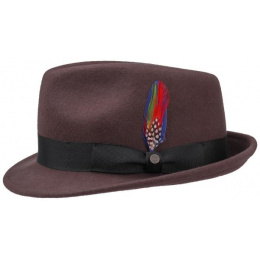 Richmond Bordeaux Trilby Hat - Stetson