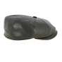 Casquette Hatteras Chester Nappa Cuir Noire- Traclet