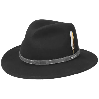 Chapeau Traveller Hammond Noir - Stetson   Reference : 9965 | Chapellerie Traclet