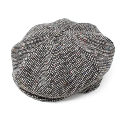 Casquette Irlandaise Ennis laine gris chiné Reference : 3576 | Chapellerie Traclet