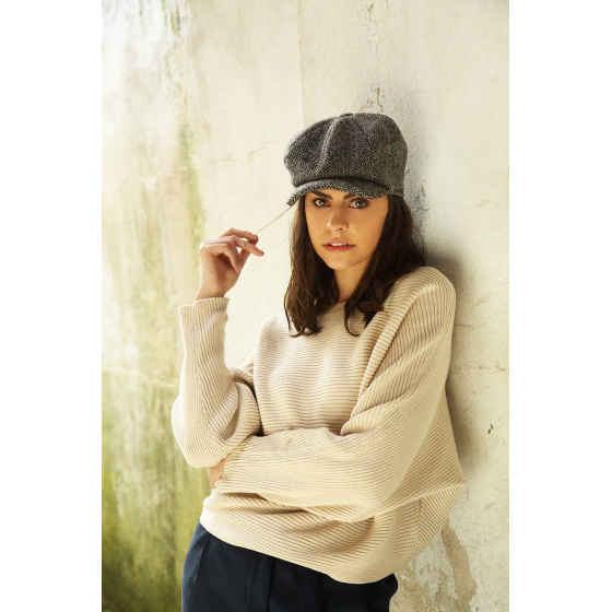 JP Tweed Wool Cap Brown - Hanna Hats