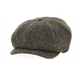 JP Tweed Brown Wool Cap - Hanna Hats