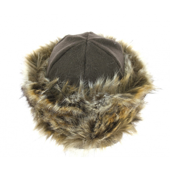 Chamonix Brown Faux Fur Toque - Traclet
