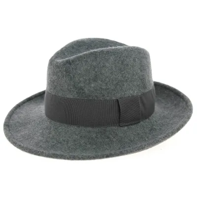 Chapeau Fédora Feutre Laine Vanador Gris Chiné - Traclet Reference : 9980 | Chapellerie Traclet