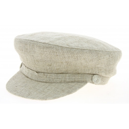 Steward sailor cap Linen & cotton Beige- Traclet