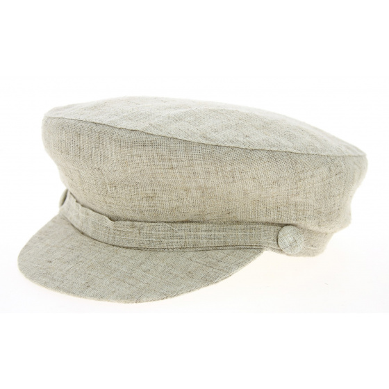 Steward Linen & Cotton Beige- Traclet Cap