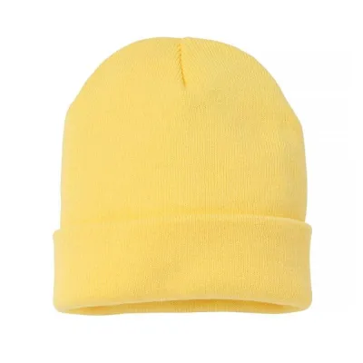 Bonnet à Revers Jaune Acrylique- Traclet  Reference : 9982 | Chapellerie Traclet