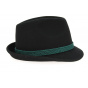 Black Wool Felt Tyrolean Hat Erlangen - Traclet