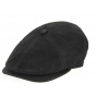 Men's Black Basile Leather Cap - Fléchet