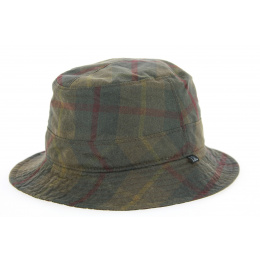 Khaki Checkered Waxed Goslar Bucket Hat - Traclet