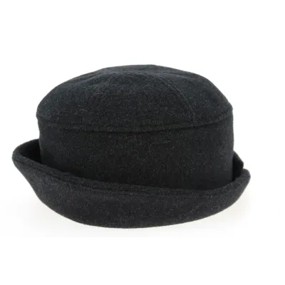 Passau Anthracite Wool Ear Flap Hat - Traclet Reference: 9996 | Traclet Hat Shop
