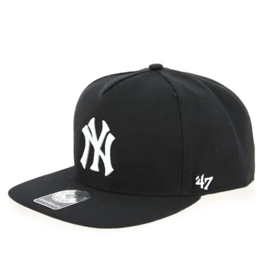 NY Yankees Black Cap - 47 Brand Reference: 5614 | Traclet Hat Shop