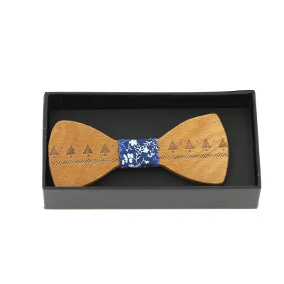Noeud papillon homme en bois Comet Bleu- Traclet Reference : 10000 | Chapellerie Traclet