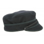 Isle of Beauty Black Wool Cap - Traclet