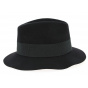 Fedora Maxwell Wool Felt Hat Black - Herman